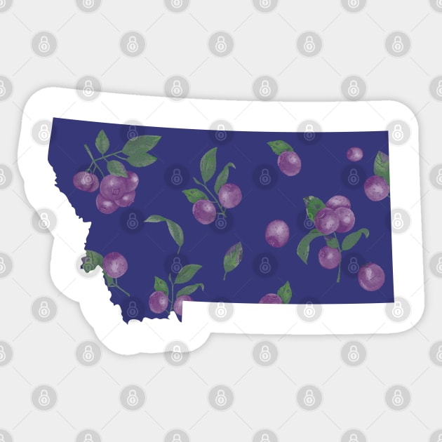 Montana Huckleberries Sticker by sentinelsupplyco